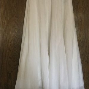 DONATED White Cotton Skirt